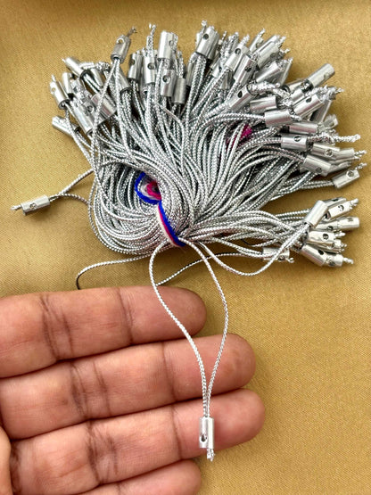 Silver Metallic Phone Cords