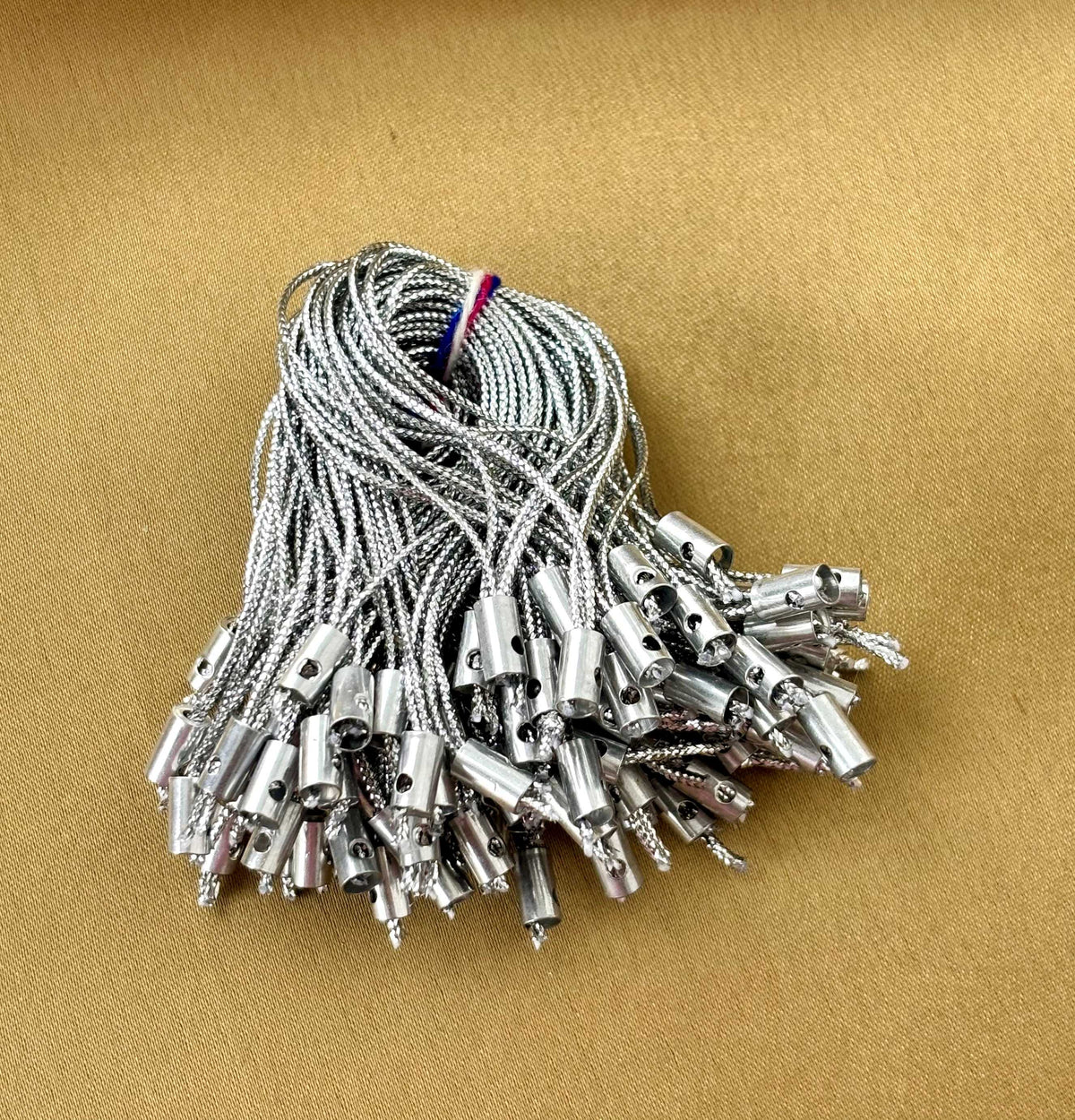 Silver Metallic Phone Cords