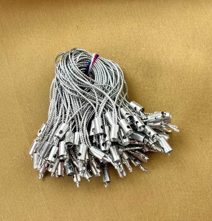 Silver Metallic Phone Cords