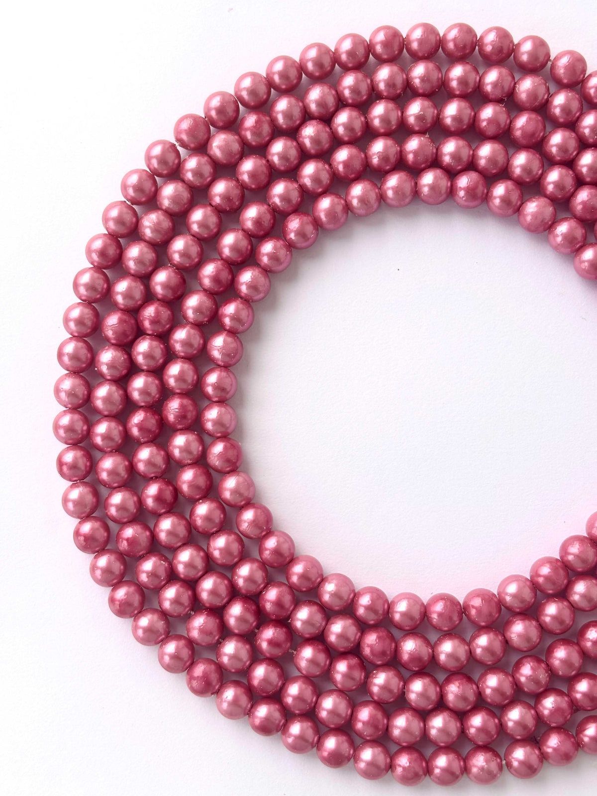 Dusty Rose Pearl Beads 8MM
