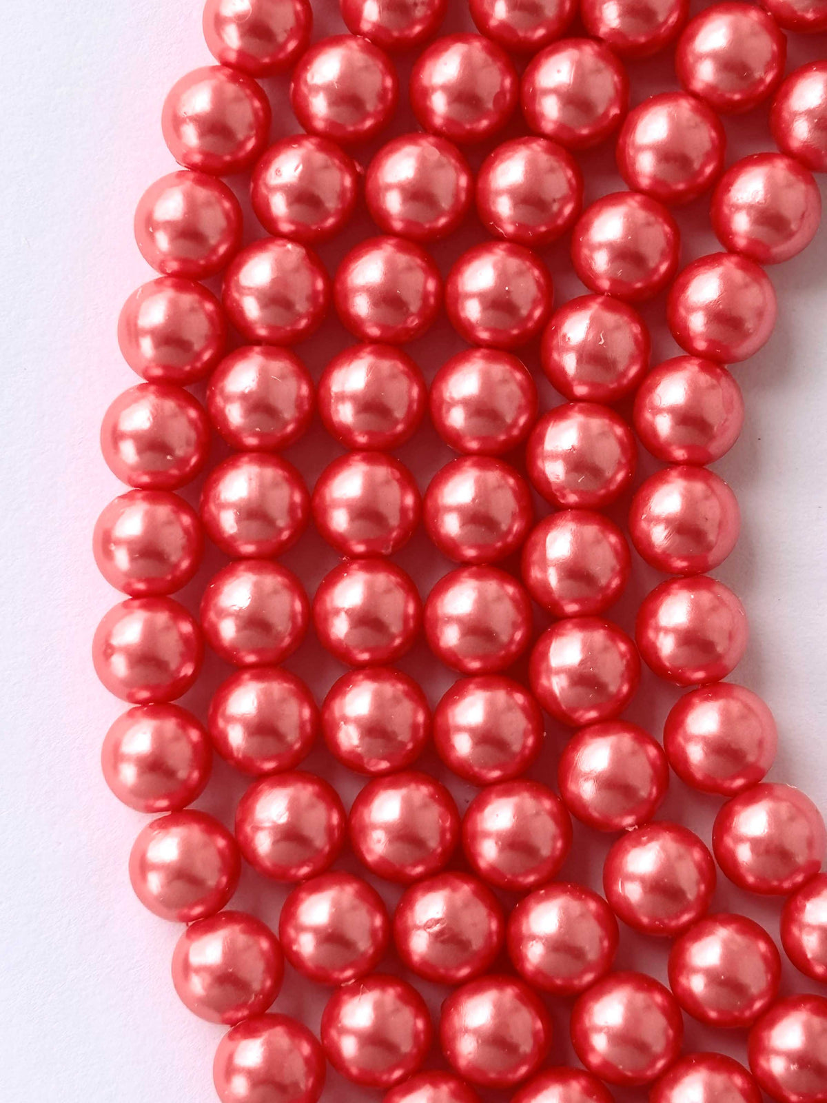 Coral Pink Pearl Beads 8MM