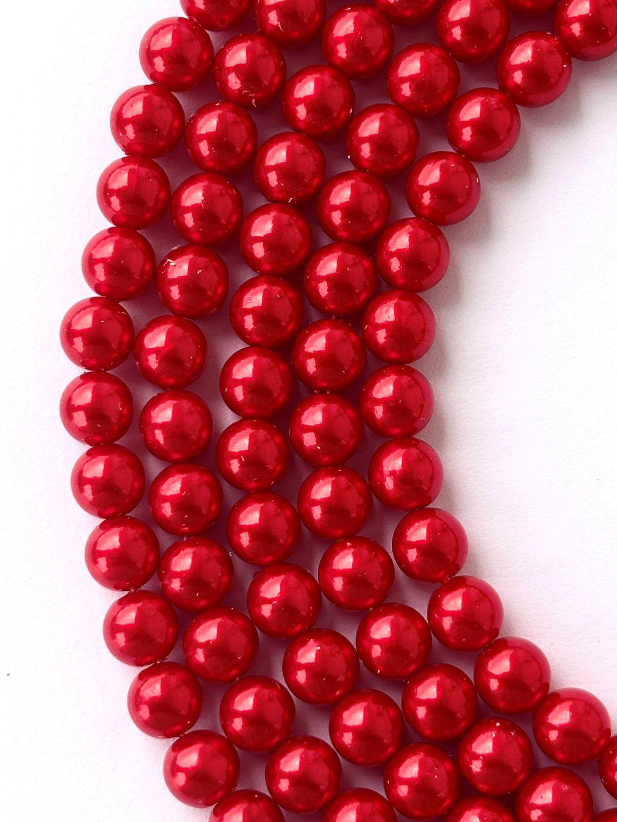 Classic Red Pearl Beads 8MM