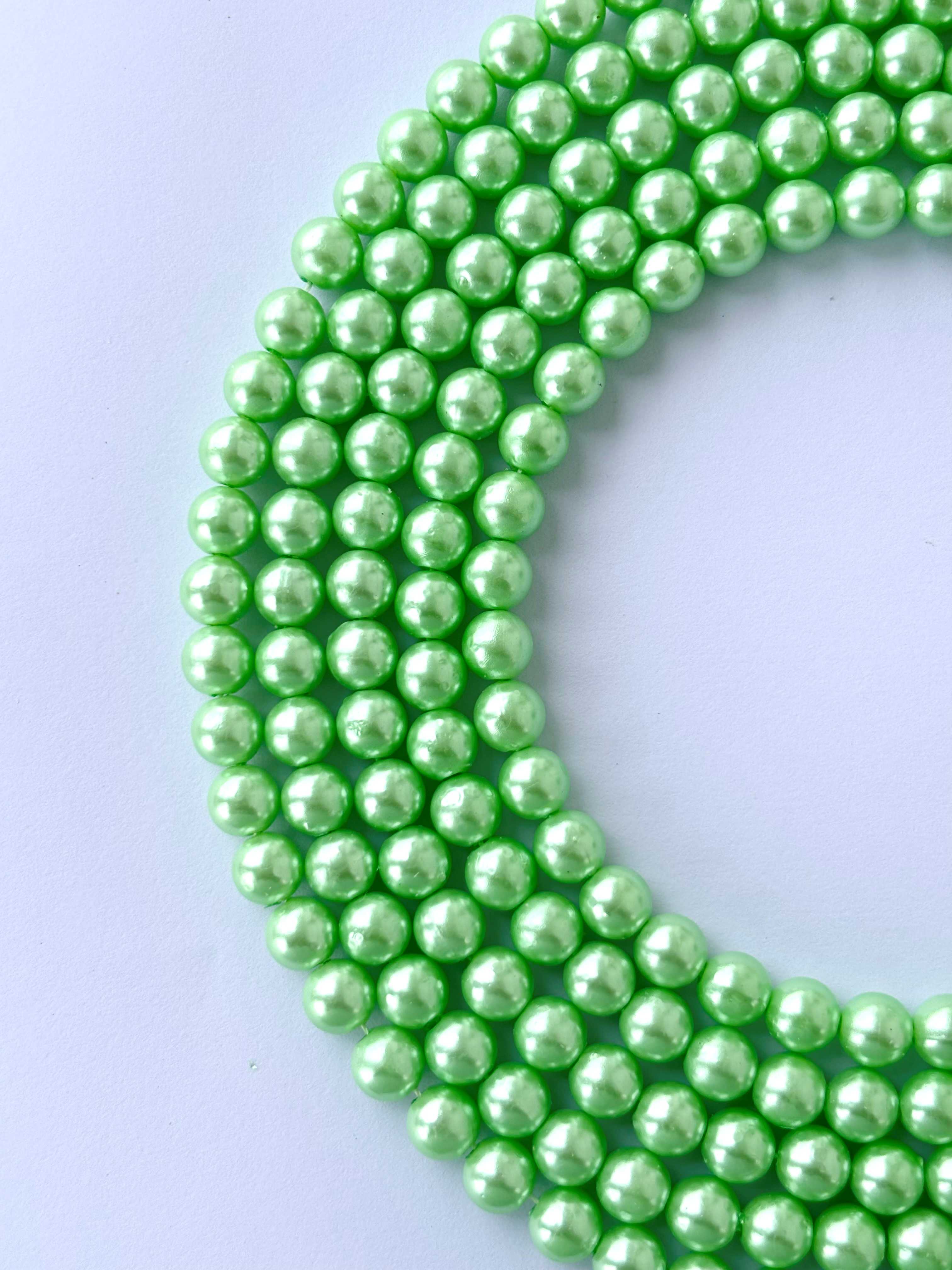 Mint Green Pearl Beads 8MM