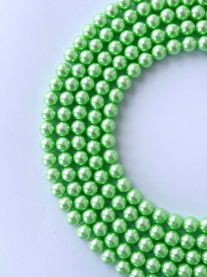 Mint Green Pearl Beads 8MM