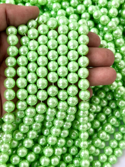 Mint Green Pearl Beads 8MM