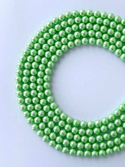 Mint Green Pearl Beads 8MM