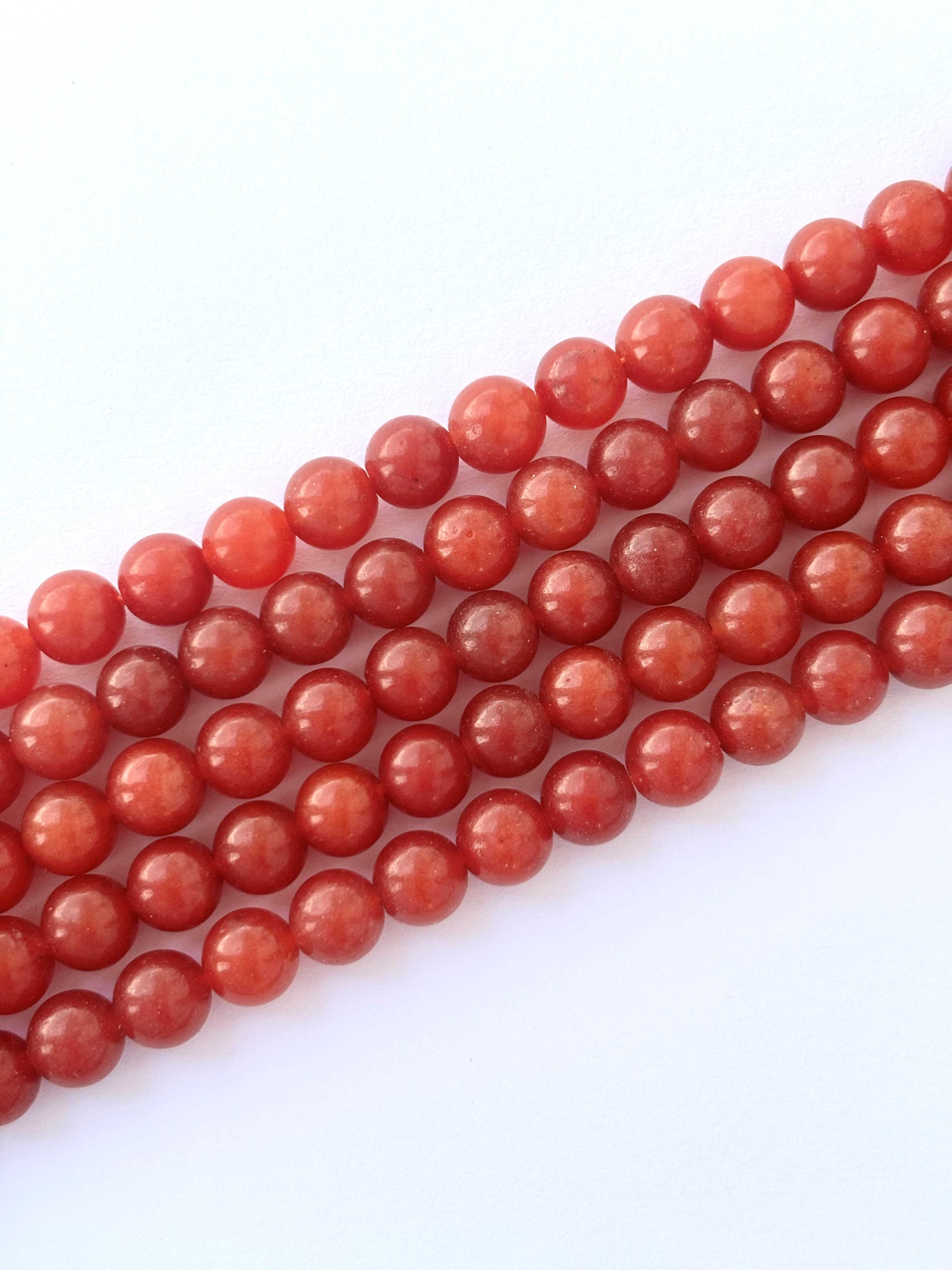 Natural Earthy Orange Agate Beads