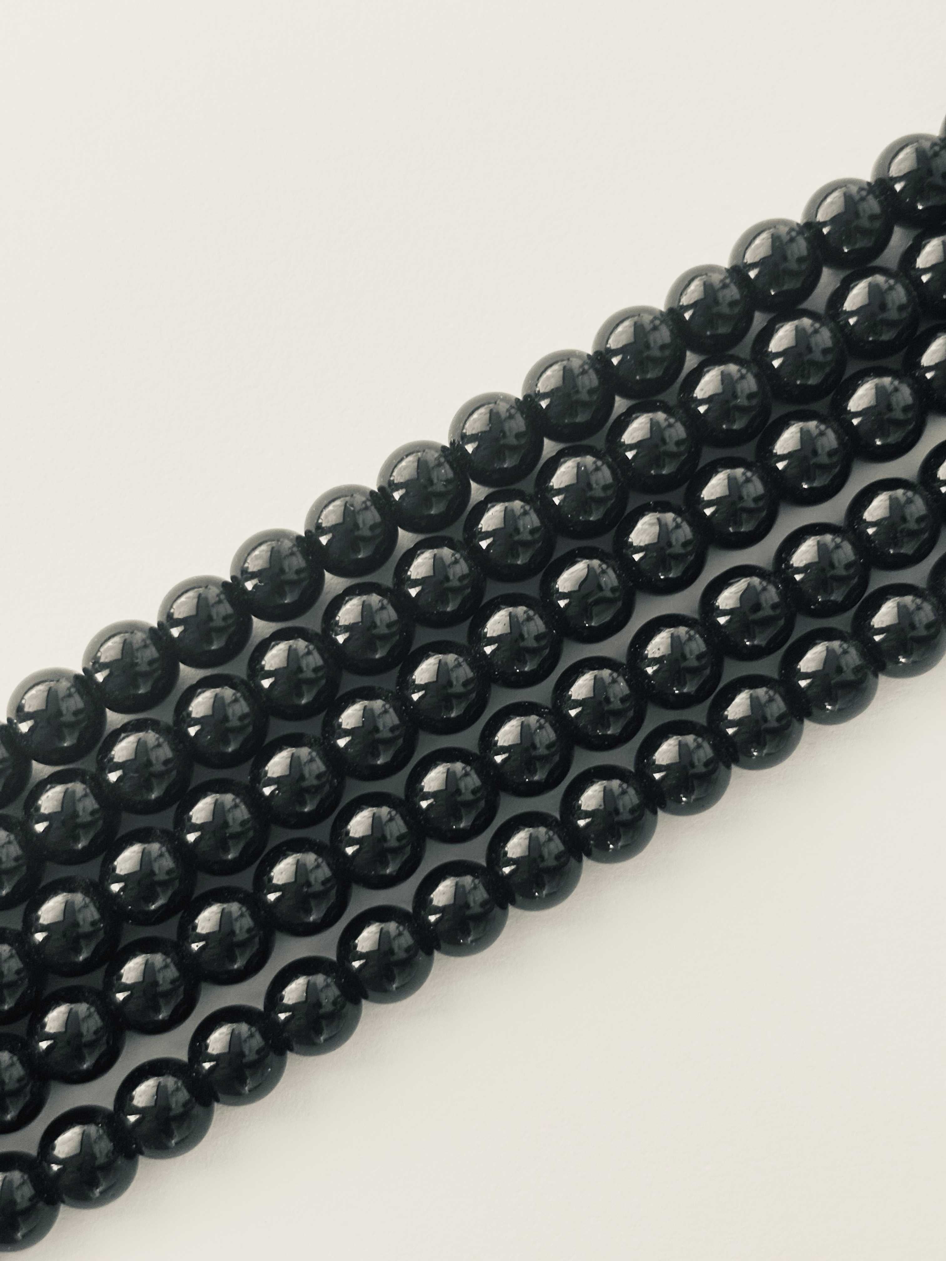 Smooth Black Onyx Beads