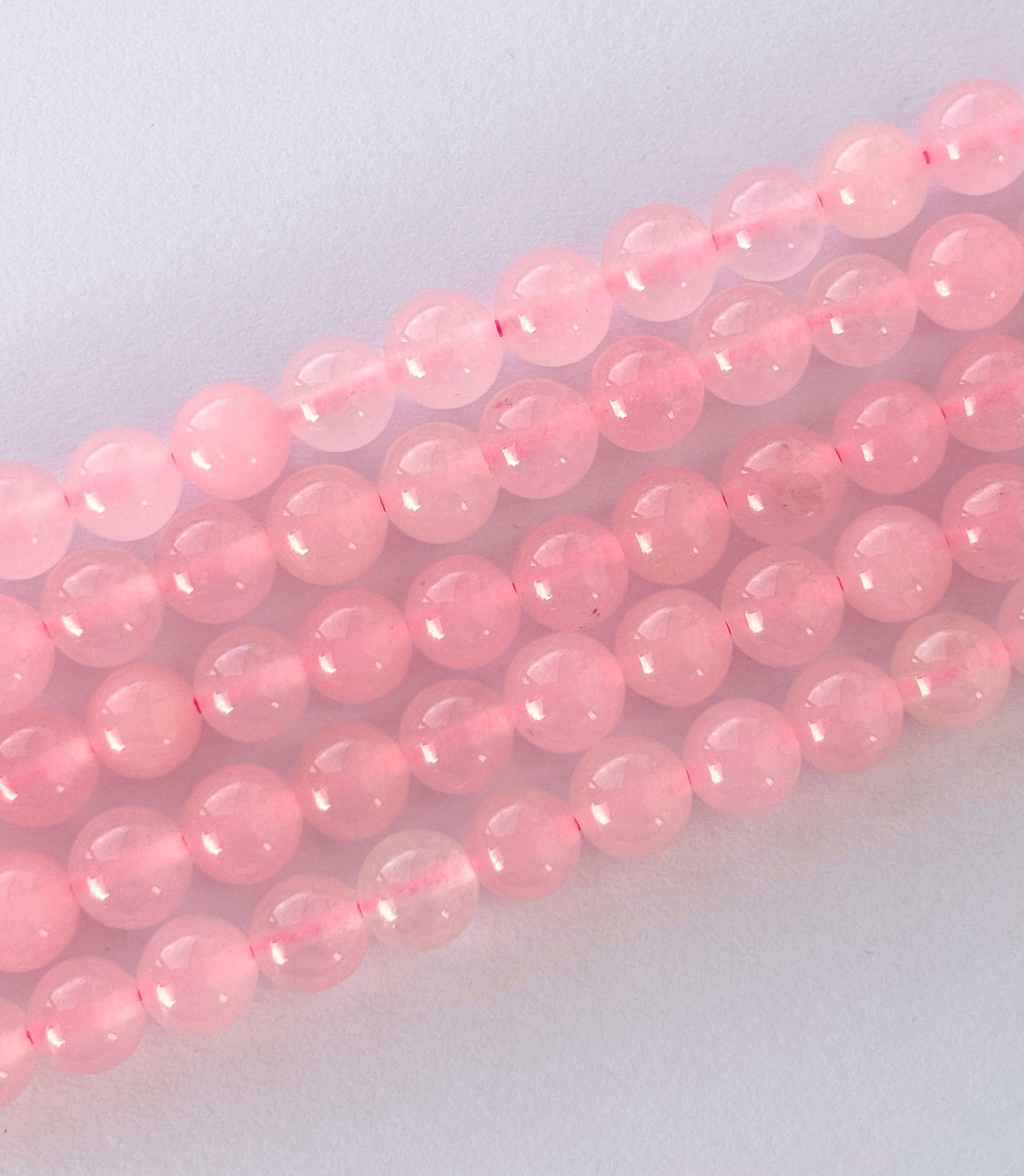 Smooth Rose Quartz Beads