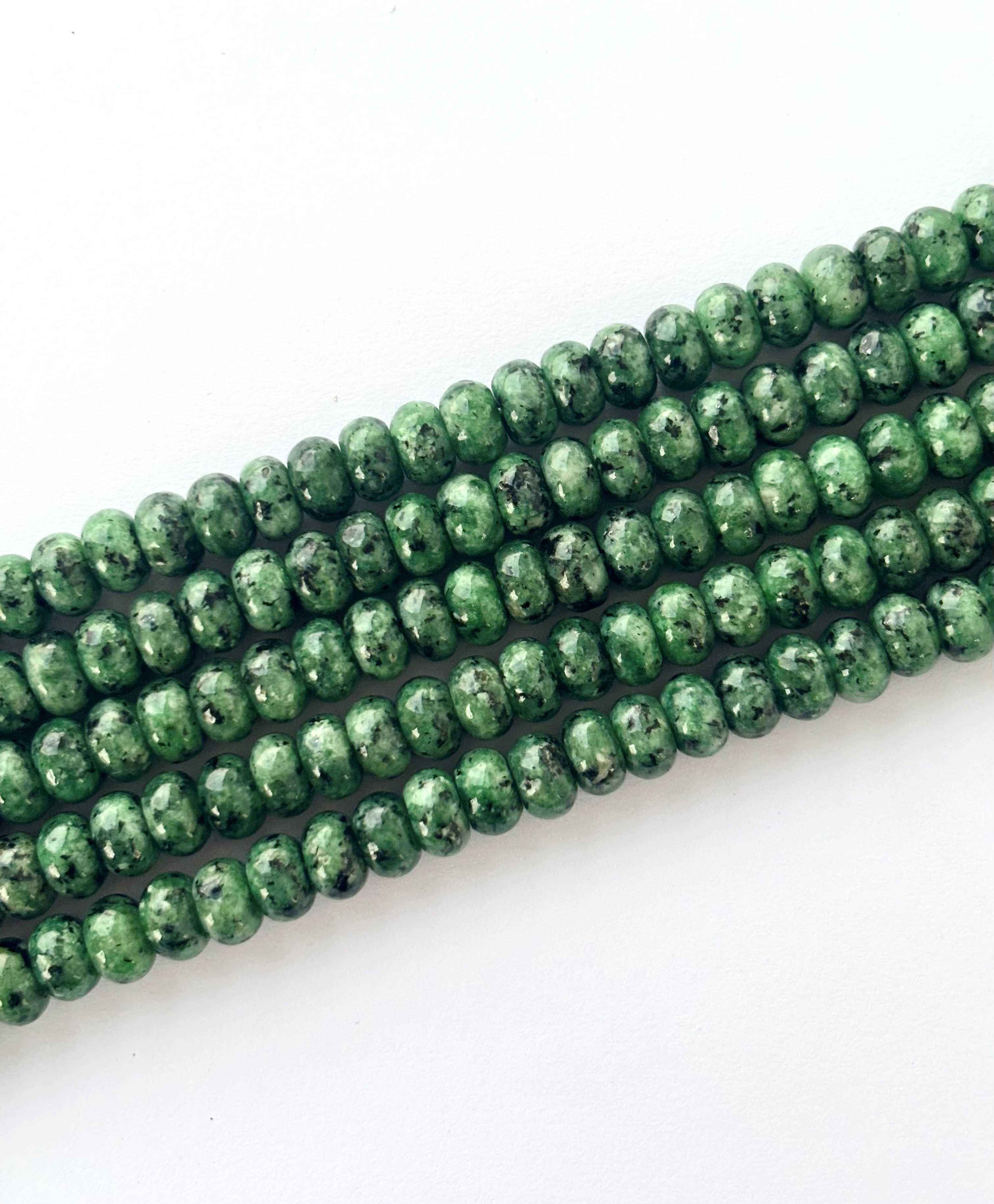 Ruby Zoisite Rondelle Beads