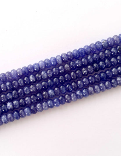 Natural Tanzanite Rondelle Beads