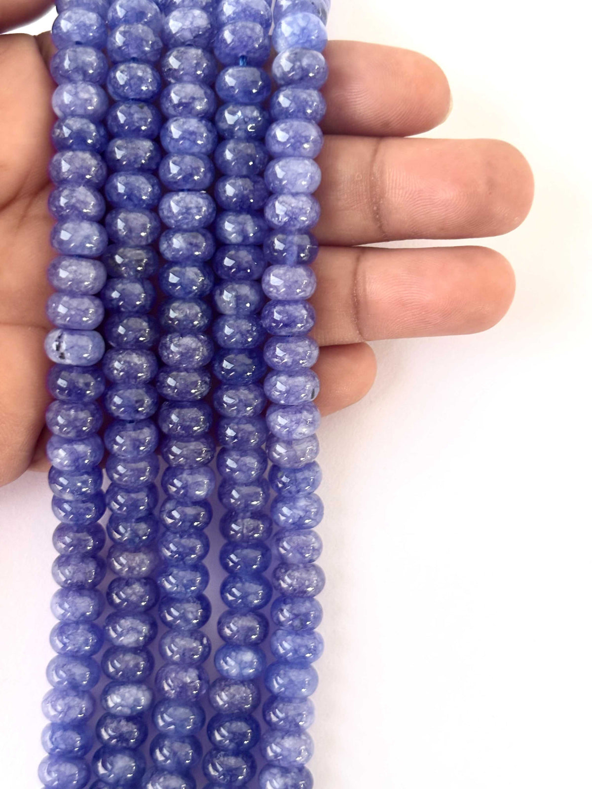 Natural Tanzanite Rondelle Beads