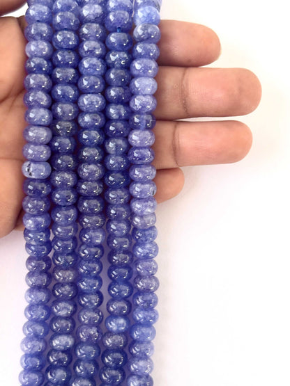 Natural Tanzanite Rondelle Beads