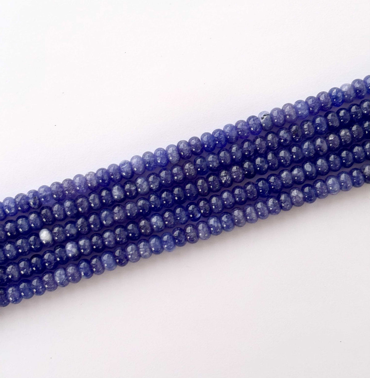 Natural Tanzanite Rondelle Beads
