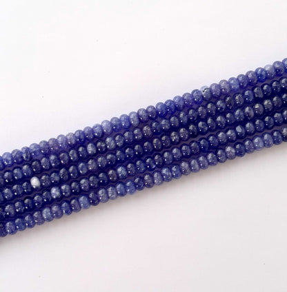 Natural Tanzanite Rondelle Beads