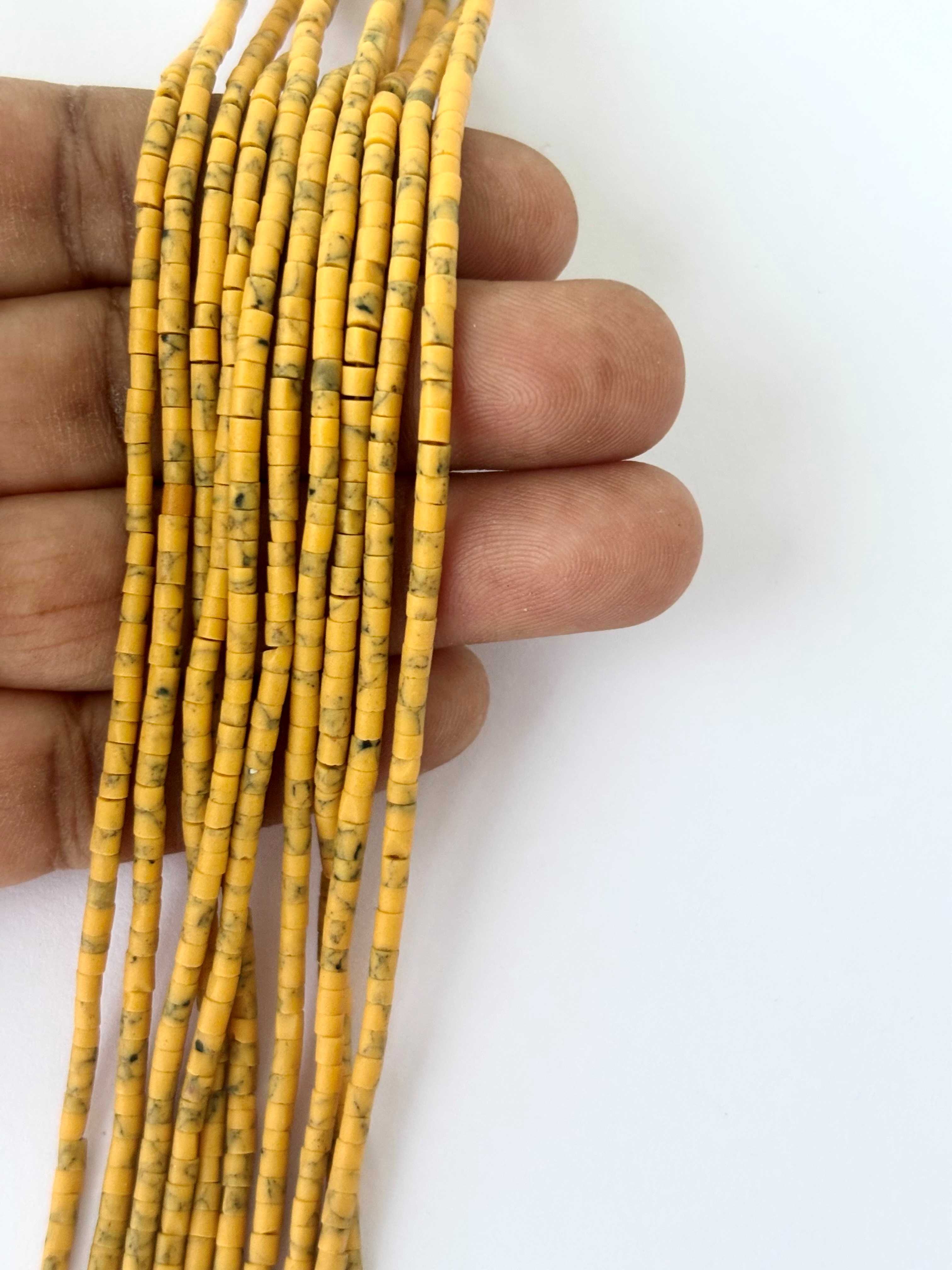 Yellow Turquoise Heishi Beads