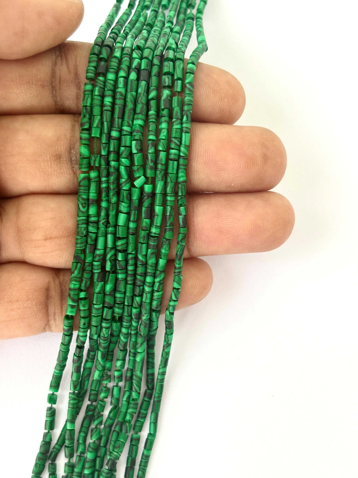 Malachite Heishi Beads