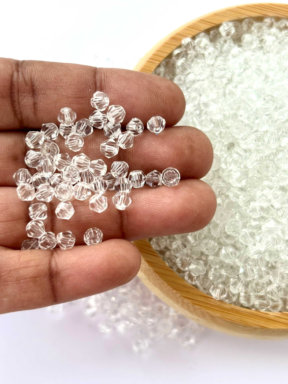 360 Beads Clear Bicone Crystal Beads 4MM