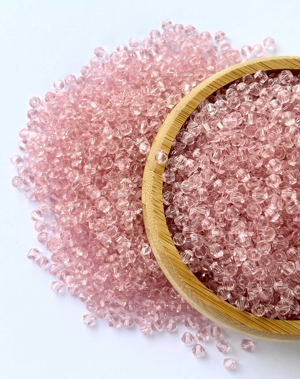 360 Beads Pink Bicone Crystal Beads