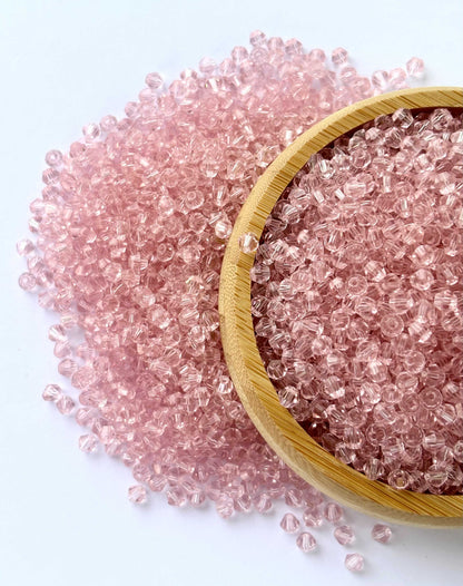 360 Beads Pink Bicone Crystal Beads