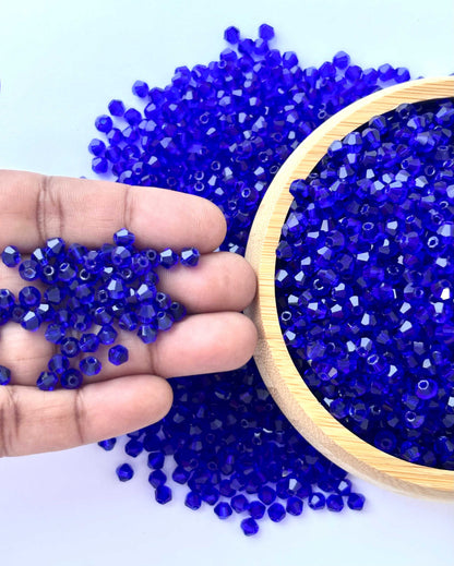 360 Beads Royal Blue Bicone Crystal Beads