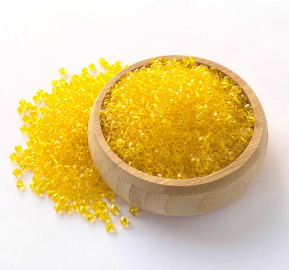 360 Beads Yellow Bicone Crystal Beads