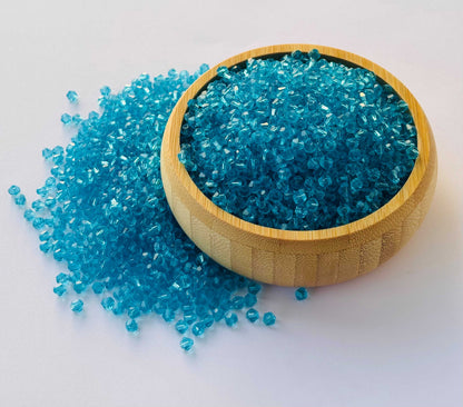 360 Beads Aqua Blue Bicone Crystal Beads