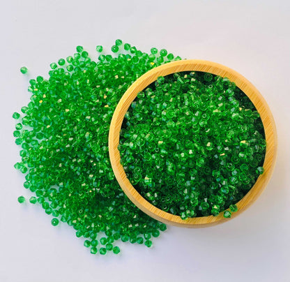 360 Beads Green Bicone Crystal Beads