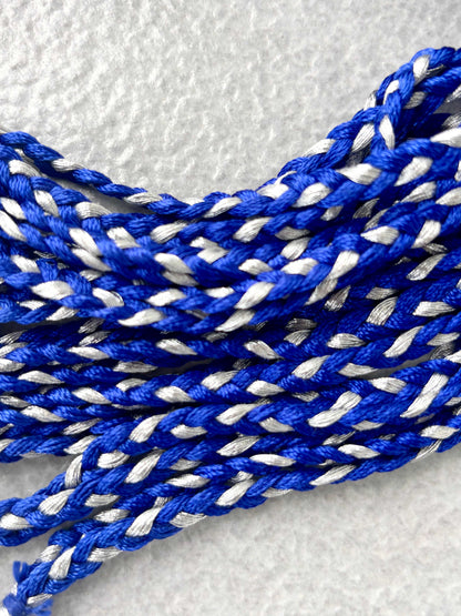 Silver & Blue Thread Necklace Dori