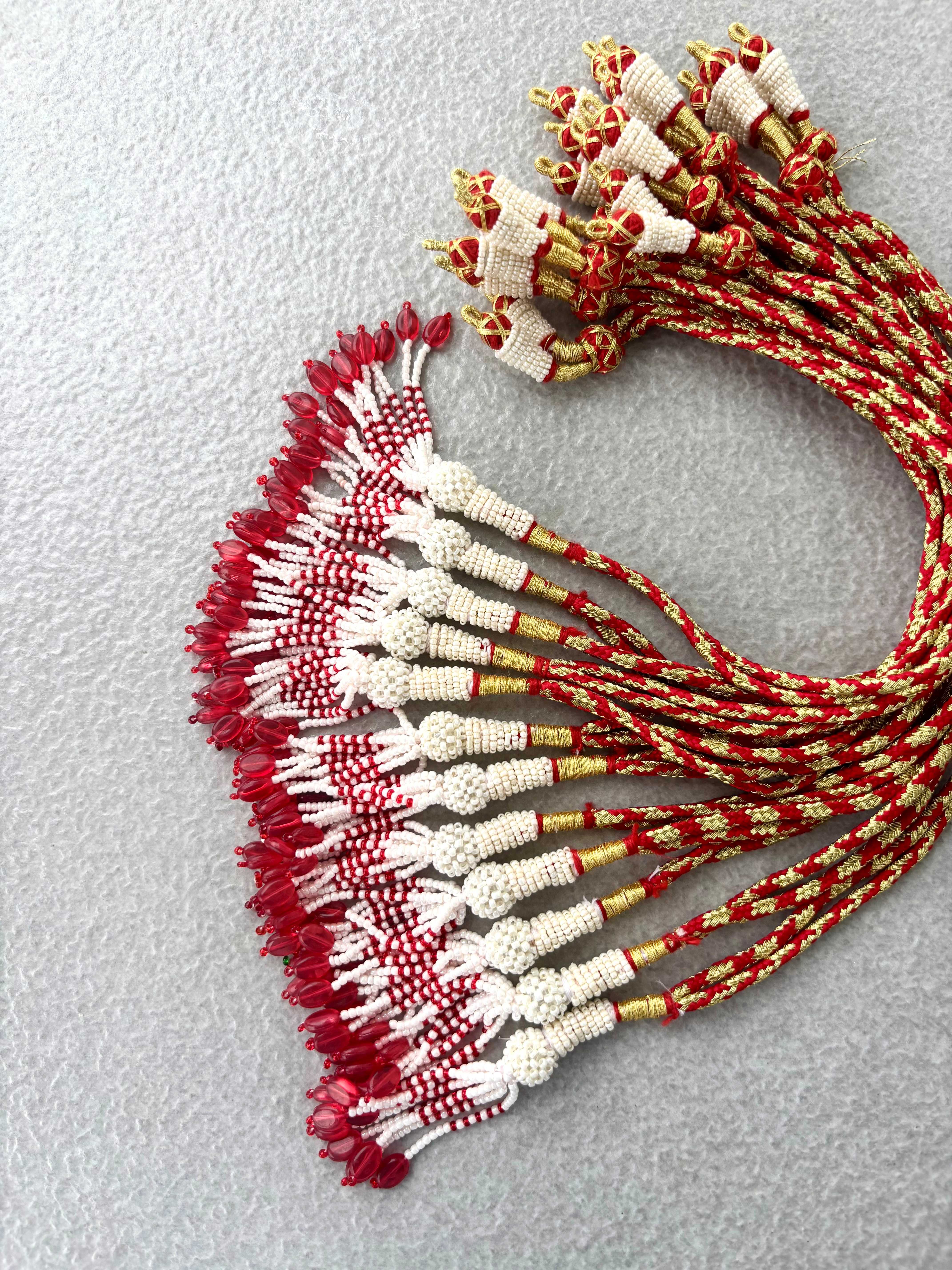 Gold & Red Thread Necklace Dori