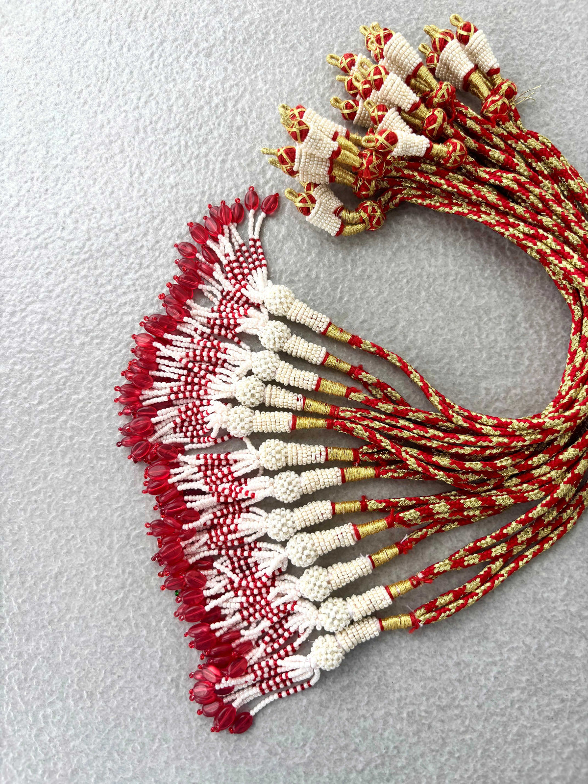 Gold & Red Thread Necklace Dori
