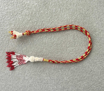 Gold & Red Thread Necklace Dori