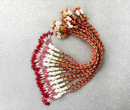 Gold & Red Thread Necklace Dori