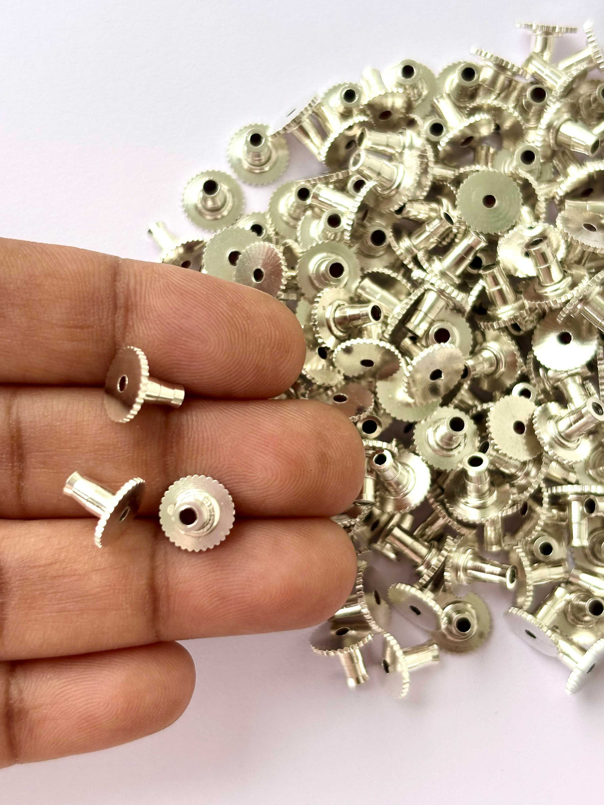 Silver Earring Back Stopper Grip Studs