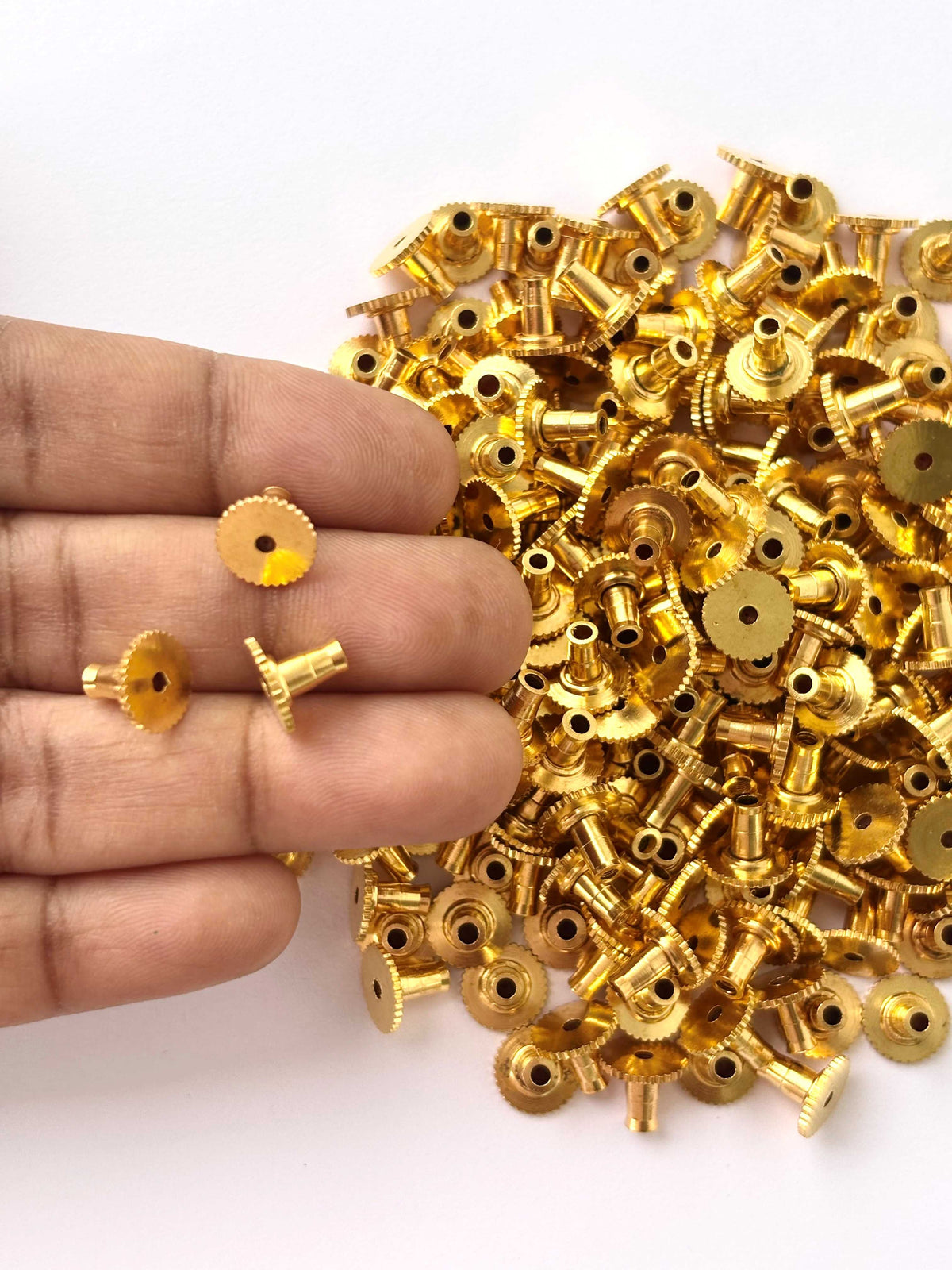Gold Earring Back Stopper Grip Studs