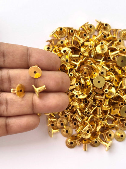 Gold Earring Back Stopper Grip Studs