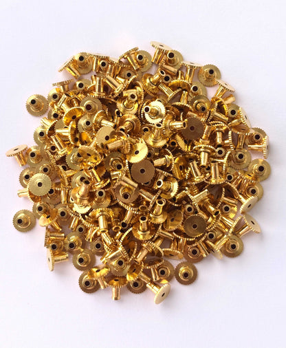 Gold Earring Back Stopper Grip Studs