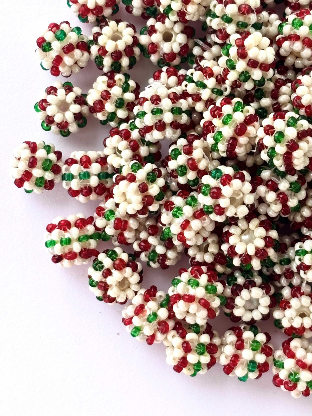 10 Woven Seed Bead Balls Design 2