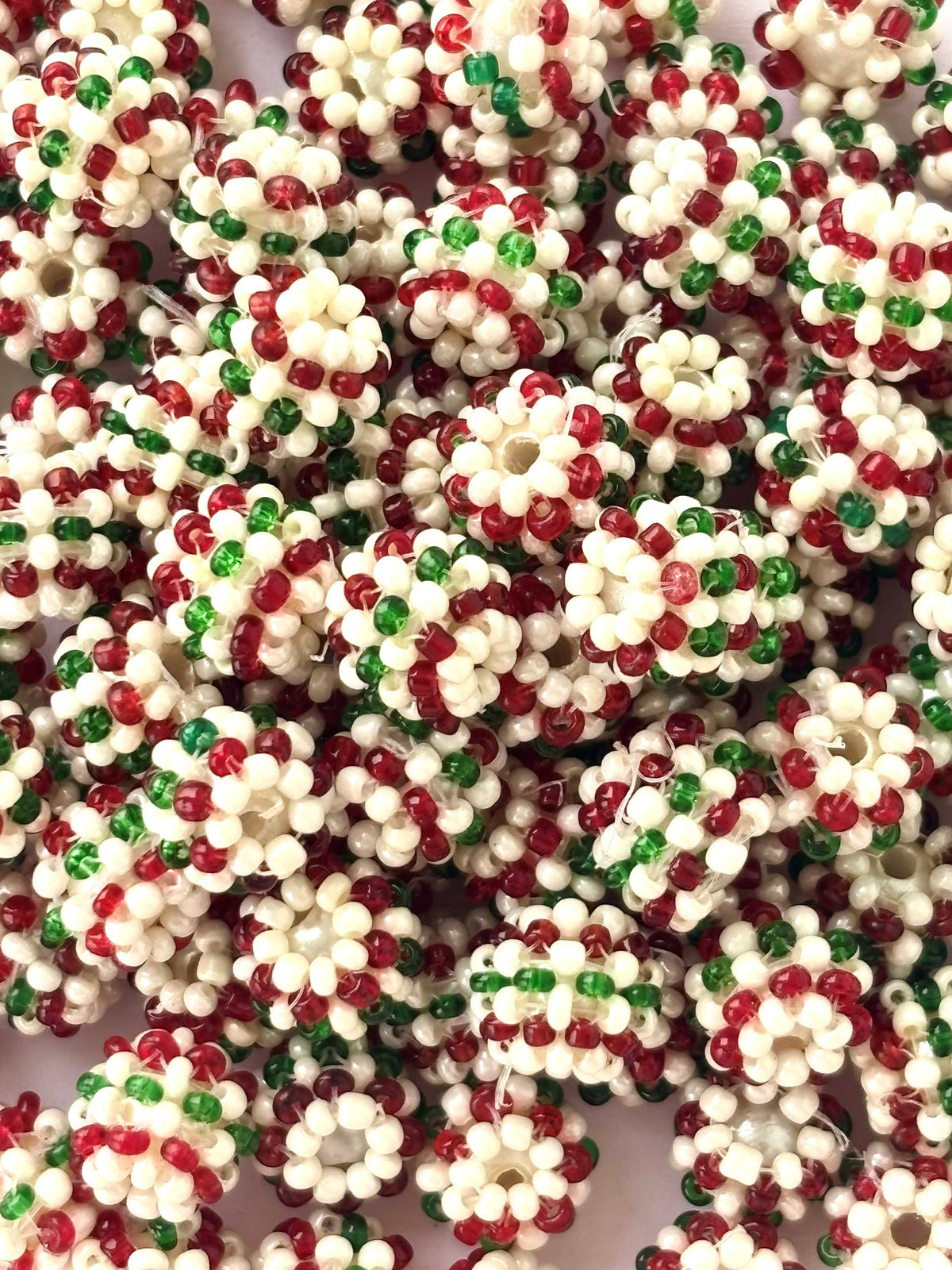 10 Woven Seed Bead Balls Design 2