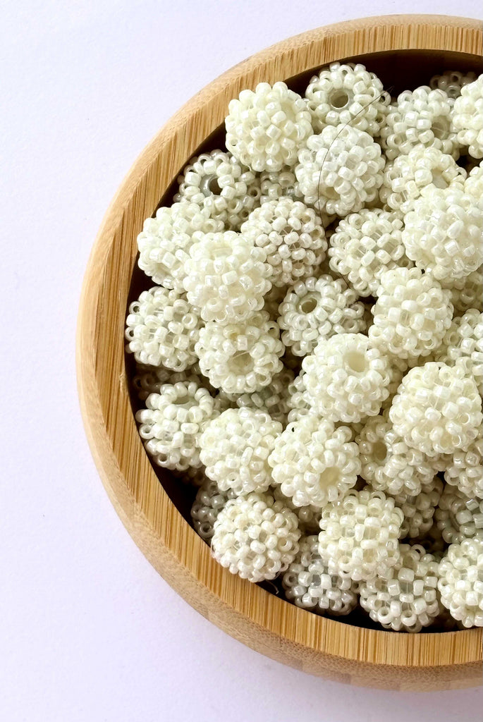 10 Woven Seed Bead Balls Design 3
