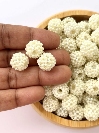 10 Woven Seed Bead Balls Design 3