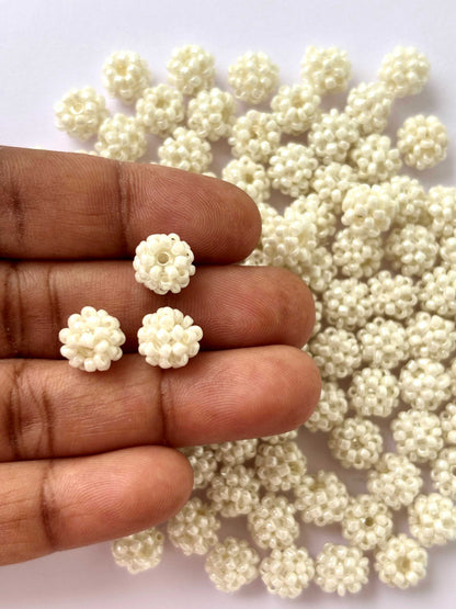 10 Woven Seed Bead Balls Design 4