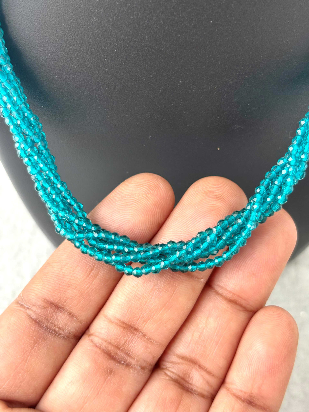 Teal 5-Layer Hydro Beads Chain