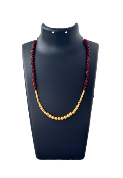 Red and Green Hydro Bead Necklace