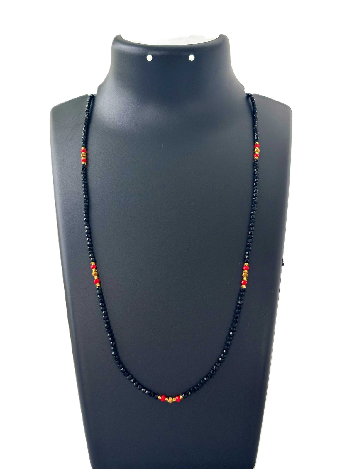 Black and Red Hydro Bead Necklace