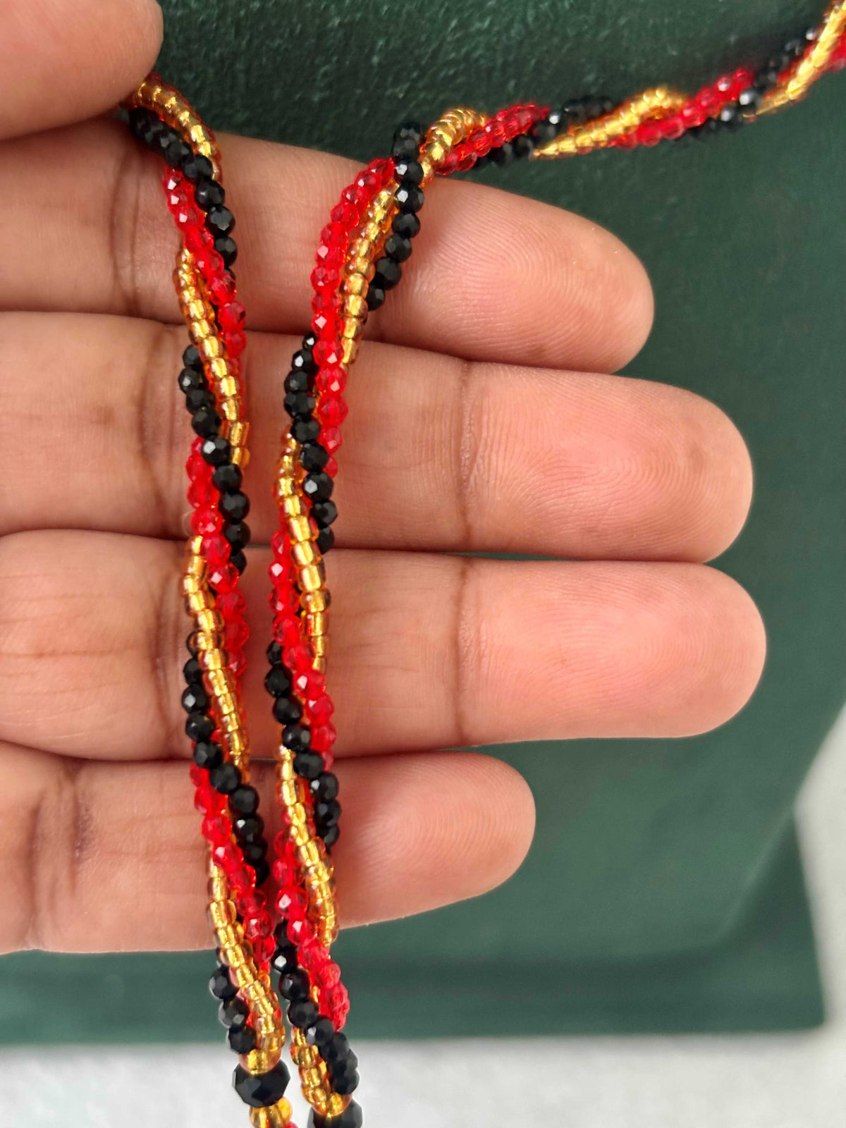 Semifinished Tricolor Bead Chain