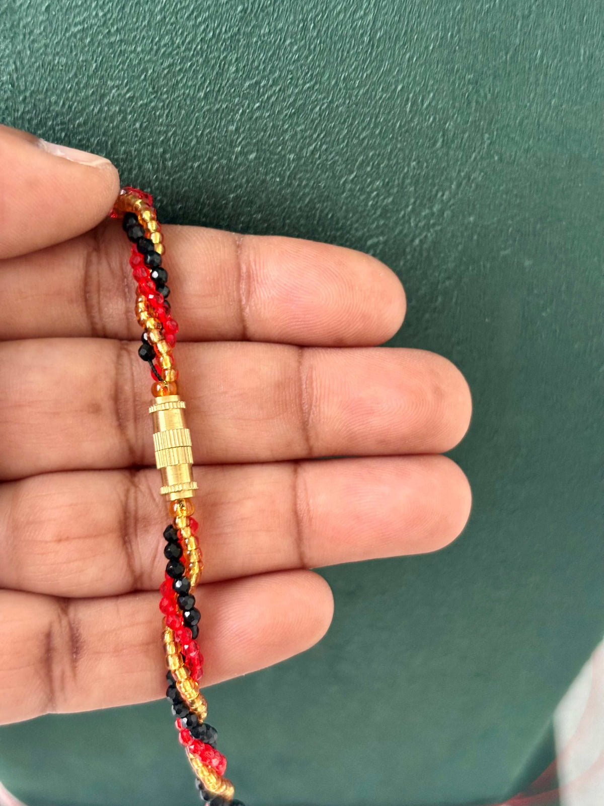 Semifinished Tricolor Bead Chain