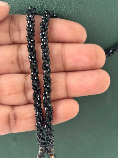 Semifinished Full Black Hydro Bead Chain