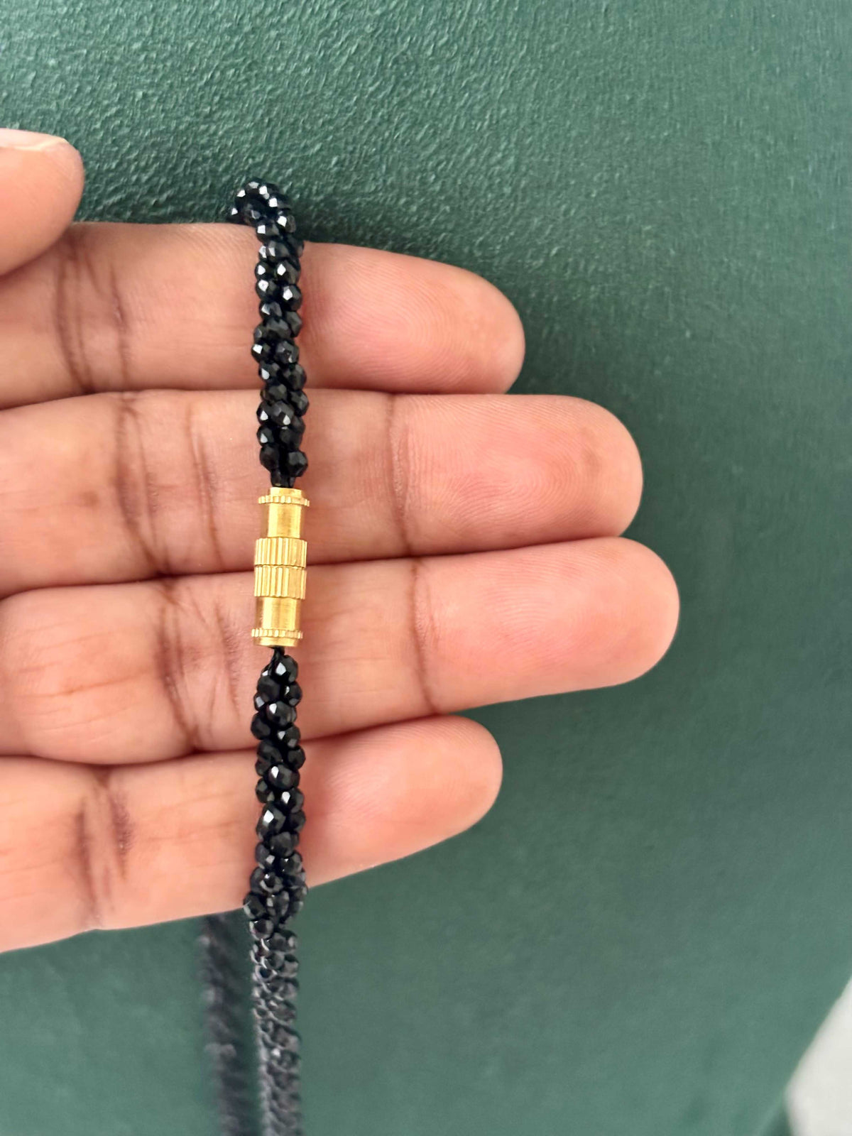 Semifinished Full Black Hydro Bead Chain
