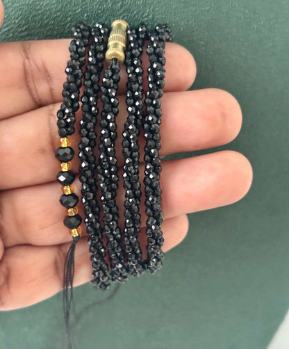 Semifinished Full Black Hydro Bead Chain